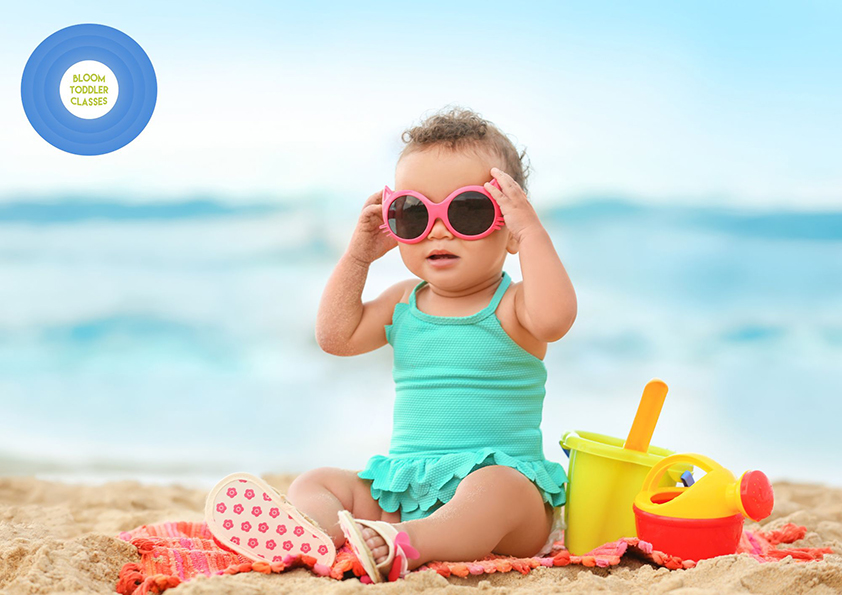 toddler on a beach